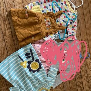 3 baby Boden dresses 3-6 month (2) 0-3 months (1)